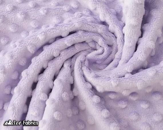 New Lilac Polka Dot Minky Fabric by the Yard Wholesale Price Ultra Soft Fleece Fabric 60 Wide Etsy Canada