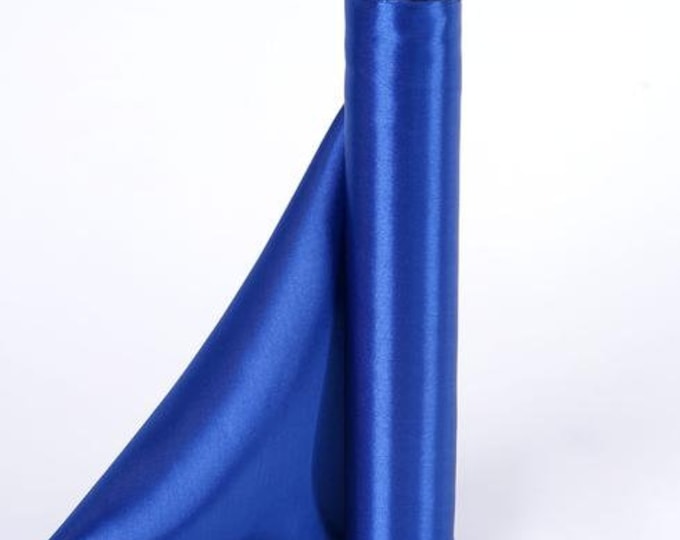Royal Blue CHARMEUSE Stretch Satin Fabric By The Yard// Stretch CHARMEUSE Satin For Dresses, Decorations,Craft Project, Event Decor,Garments