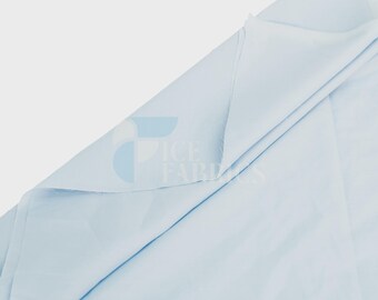 Tela de polialgodón de 60 cm de ancho, de alta calidad, color azul claro, cortada a medida para disfraces, decoración, vestidos, camisas, prendas de vestir, cubrecamas, fundas de almohadas.