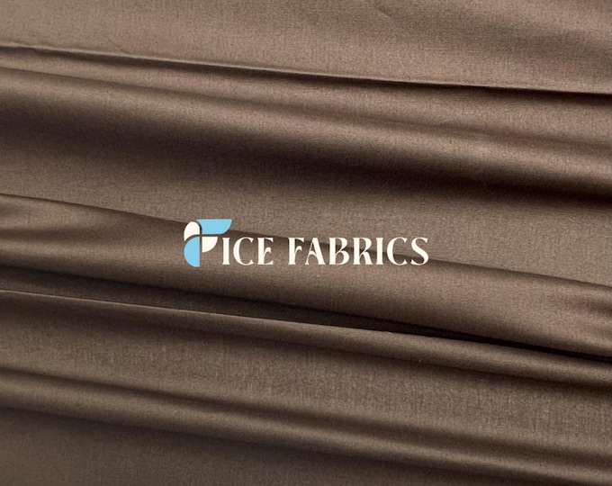 Brown 100% Cotton Broadcloth Fabric by the Yard – Soft Lightweight Cotton Fabric for Quilting, Dressmaking, Crafts, and Sewing