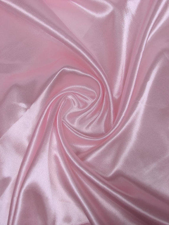 5 Yards Light Pink Charmeuse Satin Fabric 60 Wide for | Etsy