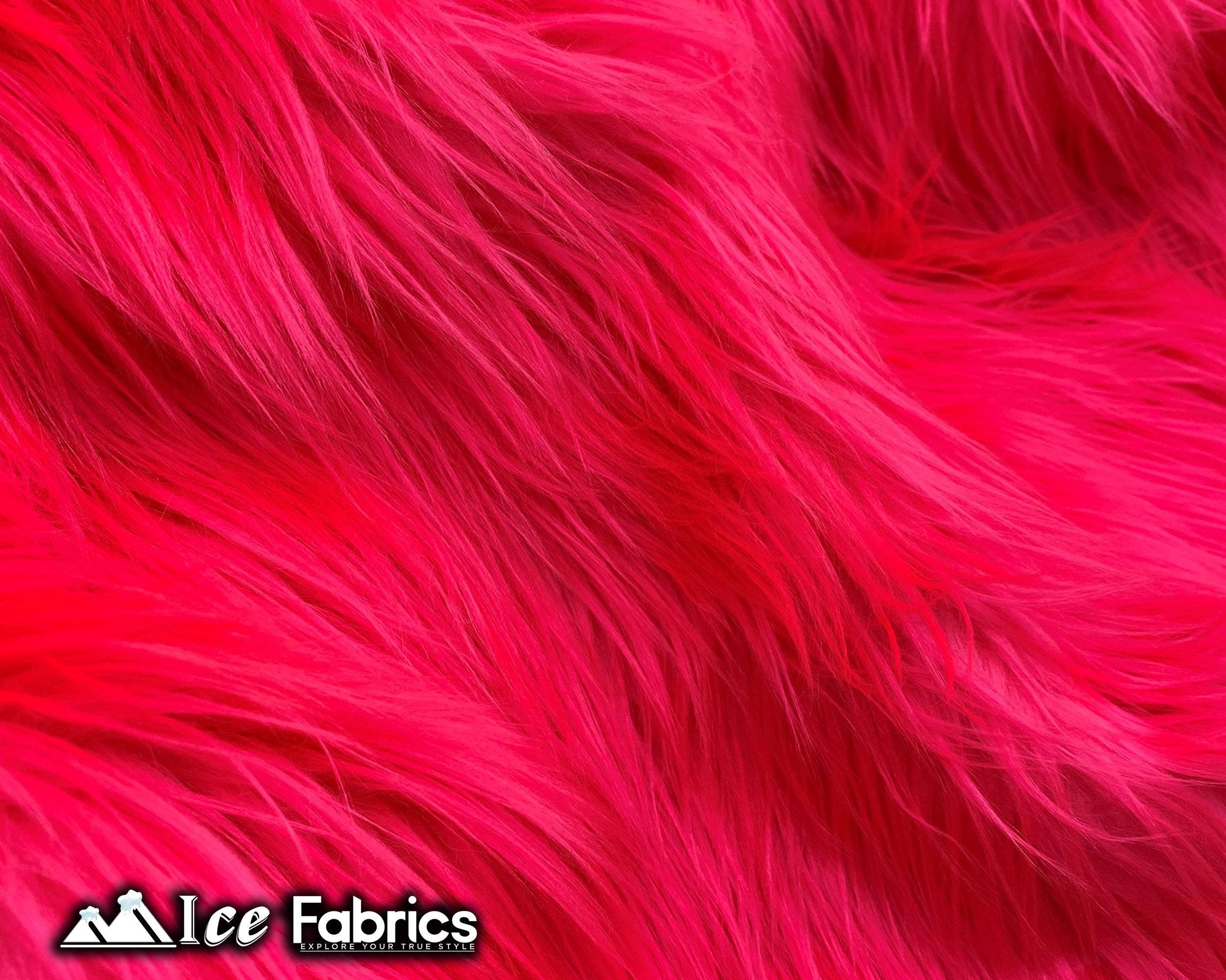 Shaggy Mohair Faux Fur Fabric by the Yard 4 Inches Long Pile