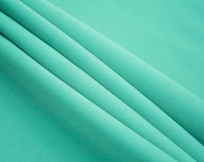 Aqua Green Blue Solid Poly Poplin Fabric By The Yard - ''60 Width - Polyester Poplin - Wholesale Price- Decorations, Parties, Weddings