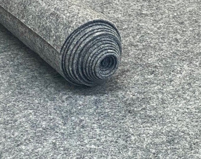 Heather Grey Acrylic Felt Fabric_ "72 Wide _ Thick Quality Felt Fabric By The Yard _ Felt By The BOLT _ Wholesale Price