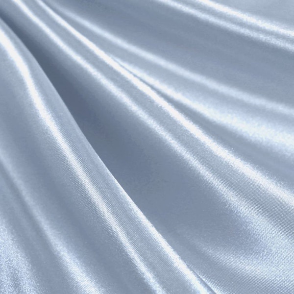 Light blue _ Medium High Quality Satin Fabric Sold By The Yard/ 60'' Wide Inches Used For Dresses, Decorations, Fashion Show/Wholesale Price