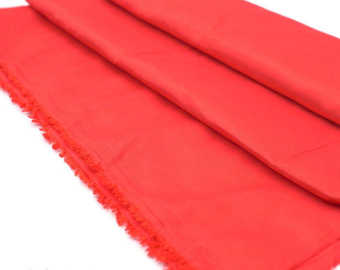 Luxury Taffeta Fabric By The Yard _ Red _ "60 WIDTH _ Solid Taffeta Fabric at Wholesale Price
