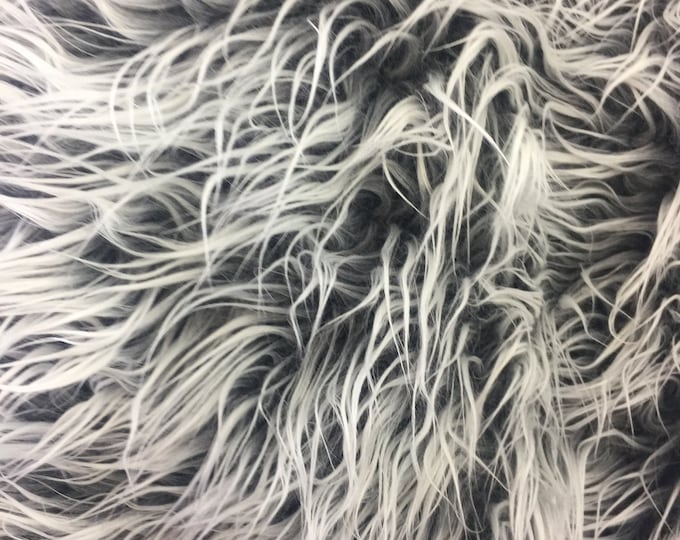 Fur Coats, Fur Clothing, Blankets, Bed Spreads, Throw Blankets Polar Bear Shaggy Faux Fur Fabric / charcoal / Sold By The Yard