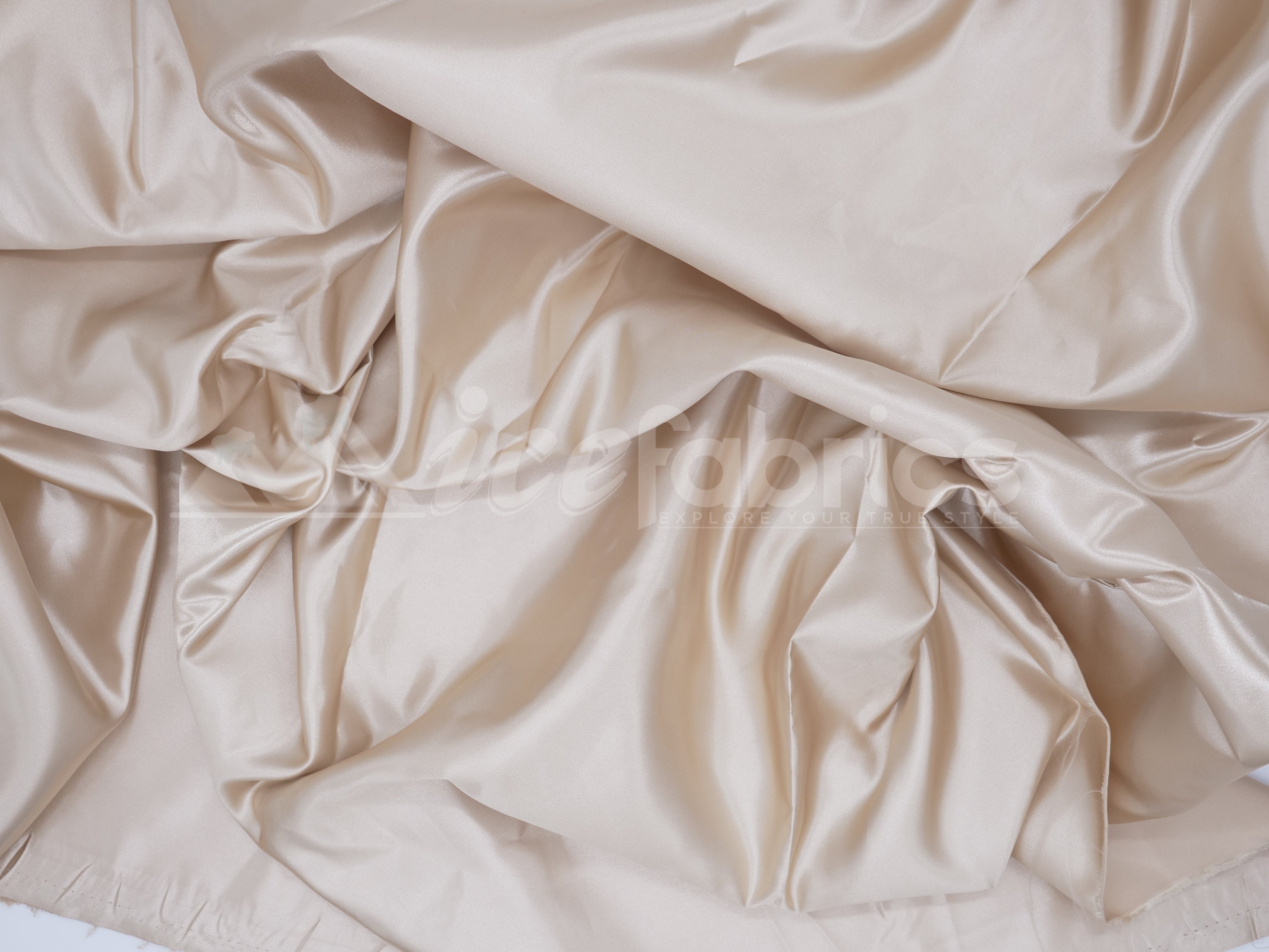 Champagne Satin Fabric By the Yard - ColorsBridesmaid