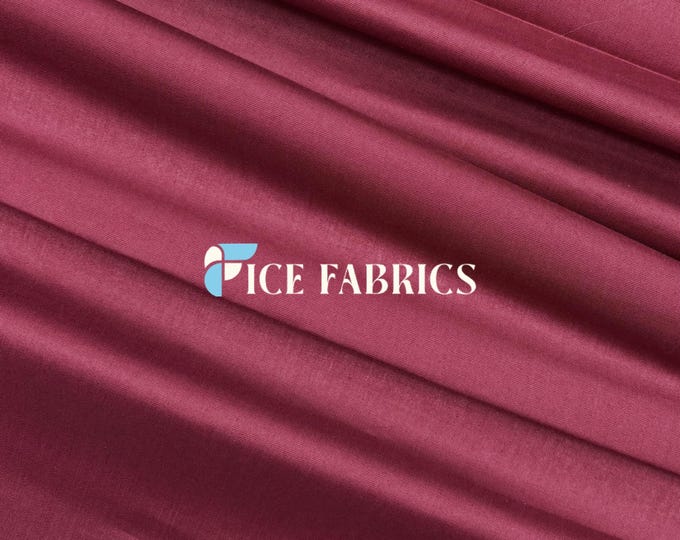Burgundy 100% Cotton Broadcloth Fabric by the Yard – Soft Lightweight Cotton Fabric for Quilting, Dressmaking, Crafts, and Sewing