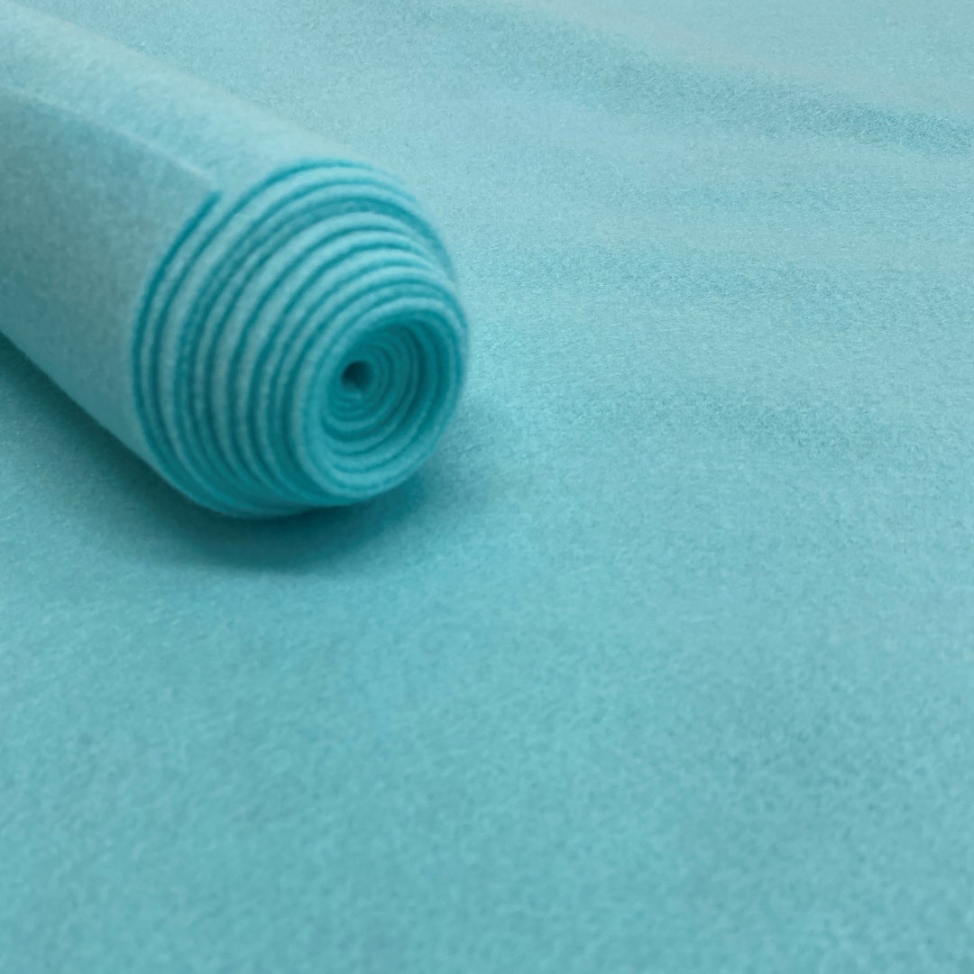 Aqua Acrylic Felt Fabric_ 72 Wide _ Thick Quality Felt Fabric by the