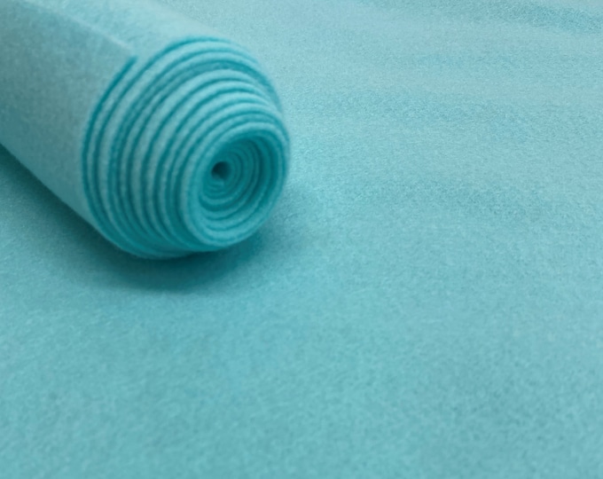 Aqua Acrylic Felt Fabric_ "72 Wide _ Thick Quality Felt Fabric By The Yard _ Felt By The BOLT _ Wholesale Price