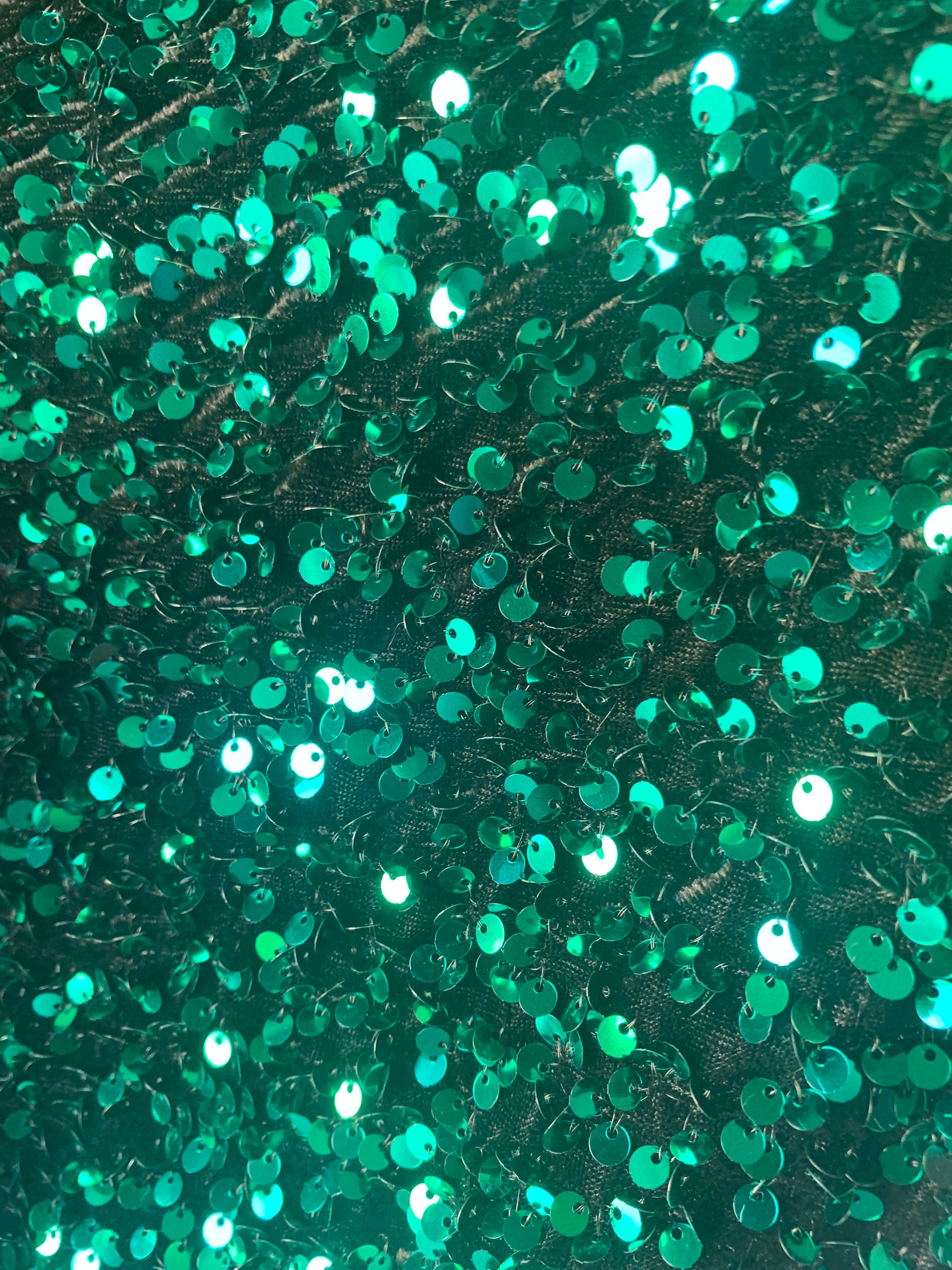 Emerald Green Sequin Fabric by The Yard Soft Velvet Fabric Glitter  Upholstery Fabric Velvet Sequins Fabrics for Crafts Sparkle Material Dress  Fabric