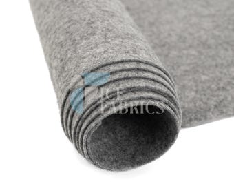 Heather Grey Acrylic Felt Fabric_ "72 Wide _ Thick Quality Felt Fabric By The Yard _ Felt By The BOLT _ Wholesale Price
