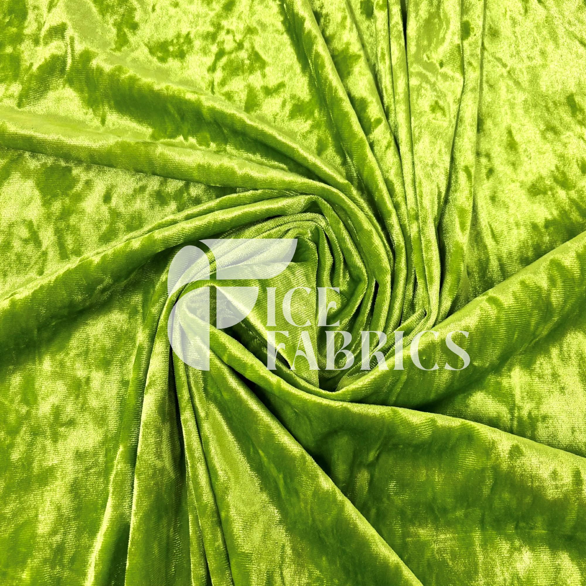 thumbnail image 2 of Luxury Green Cotton Velvet Velour Fabric - 54" Wide, 16 Oz - Sold By The Yard 2 of 6