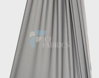 Tela de nailon y elastano Silver Yoga Flex cortada a medida / Tela elástica en 4 direcciones / Tela para trajes de baño / Vestido, mantel