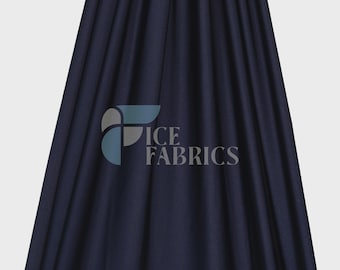 Tela de nailon y elastano Yoga Flex azul marino, cortada a medida / Tela elástica en 4 direcciones / Tela para trajes de baño / Vestido, mantel