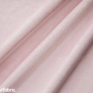 Light Pink New Faux Fur | Light Pink Fleece Minky Fabric By The Yard | Faux Fur Fabric | 58’’ Wide | Thick and Soft