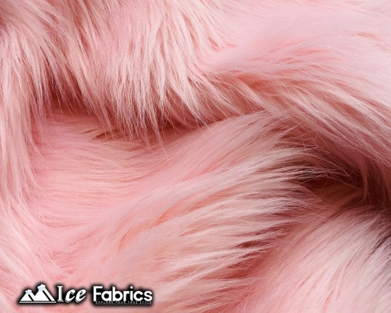  Solid Shaggy Faux/Fake Fur Fabric-Hot Pink-Long Pile 60 Sold  By The Yard : Arts, Crafts & Sewing