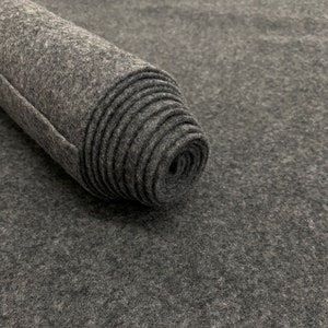 Charcoal Acrylic Felt Fabric_ &quot;72 Wide _ Thick Quality Felt Fabric By The Yard _ Felt By The BOLT _ Wholesale Price