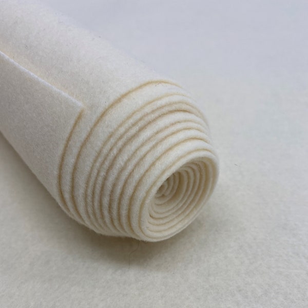 Ivory Acrylic Felt Fabric_ "72 Wide _ Thick Quality Felt Fabric By The Yard _ Felt By The BOLT _ Wholesale Price