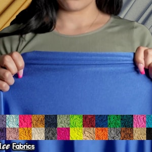 Ice Fabrics Nylon Spandex Fabric Shiny 4 Way Stretch Fabric By The Yard | 60” Wide | Swimsuit, Activewear, dress
