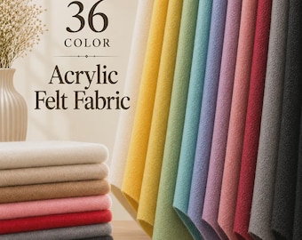 Felt Fabric By The Yard | 72" Width Acrylic Felt | Thick Felt Non Woven Material | Felt Used For DIY At Wholesale Price
