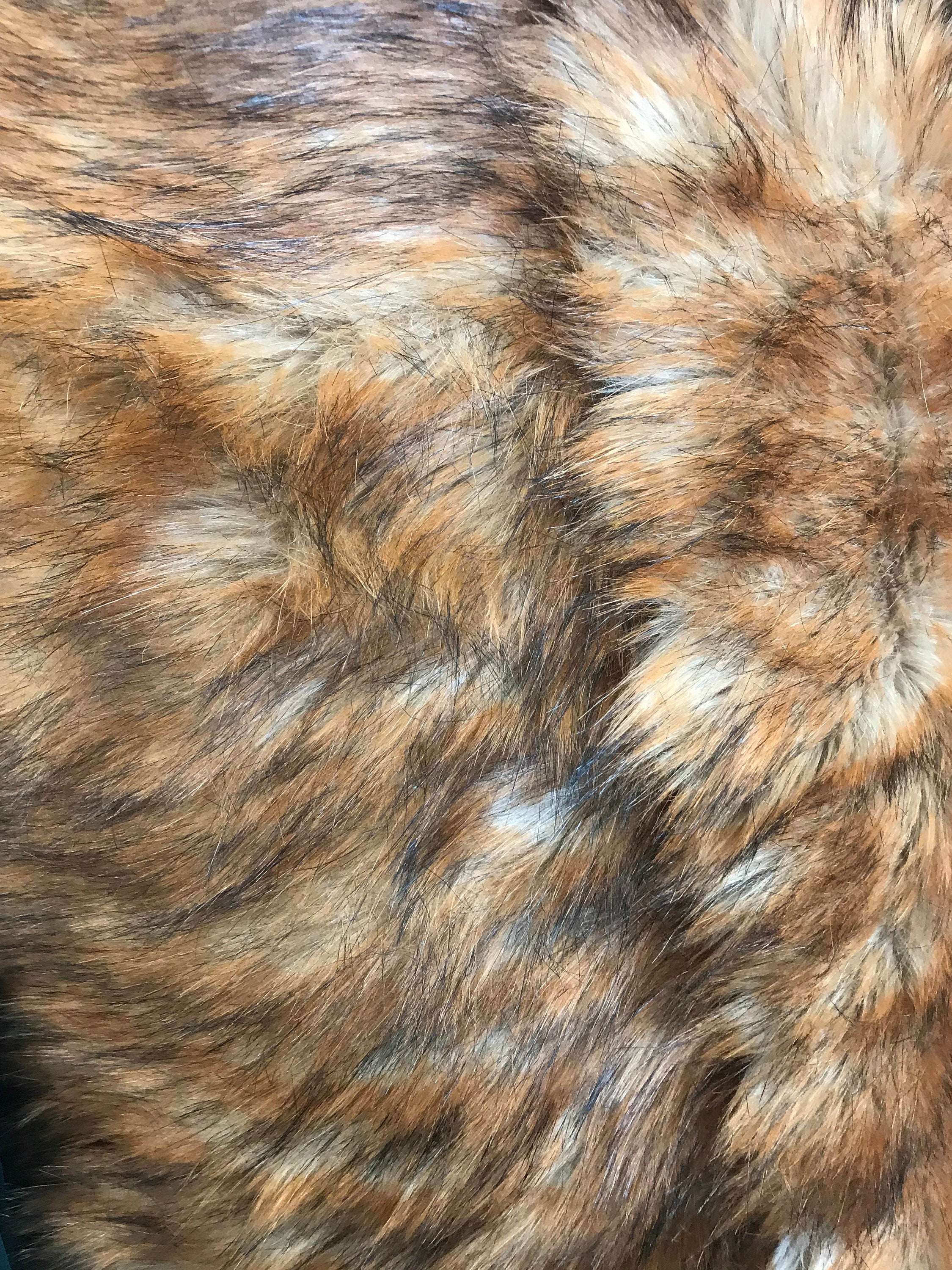 Brown Shaggy Faux Fur Upholstery Fabric Yard 60 Wide 