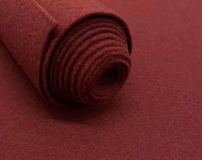 Burgundy Acrylic Felt Fabric_ "72 Wide _ Thick Quality Felt Fabric By The Yard _ Felt By The BOLT _ Wholesale Price