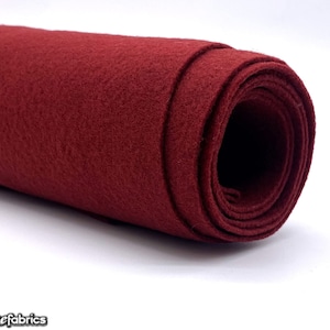Burgundy Acrylic Felt Fabric By The Yard | Crafts Fabric | 72” Inches Wide | Thick Acrylic Felt Fabric