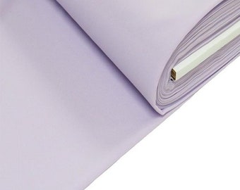 Light Lilac Solid Poly Poplin Fabric By The Yard - ''60 Width - Polyester Poplin - Wholesale Price- Used for Decorations, Parties, Weddings