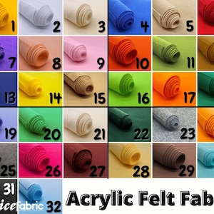 40 Colors Non-Woven Felt Fabric For Diy Crafts, Wholesale Felt