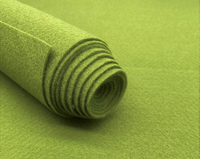Olive Green Acrylic Felt Fabric_ "72 Wide _ Thick Quality Felt Fabric By The Yard _ Felt By The BOLT _ Wholesale Price