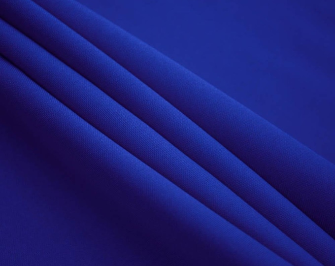 Royal Blue Solid Poly Poplin Fabric By The Yard - ''60 Width - Polyester Poplin - Wholesale Price- Used for Decorations, Parties, Weddings