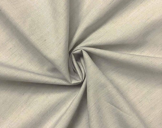 Silver_ High Quality 60 Wide Poly cotton Fabric By The Yard/Costumes, Decor, Dresses, Shirt Clothing, Garments Bed Spreads Pillow Cases
