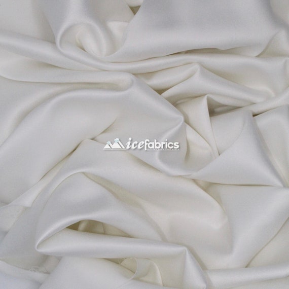 Soft and Glossy Drape Thin Satin Fabric by the Yard - OneYard