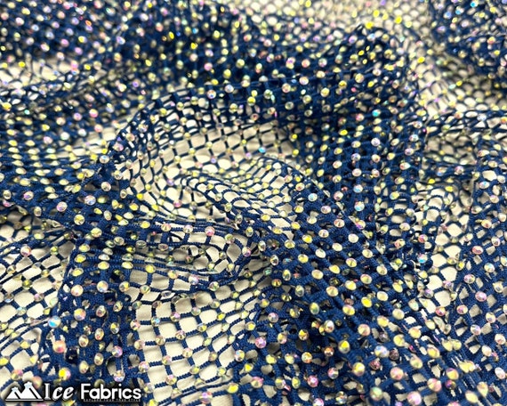 Beaded stretch fabric deals