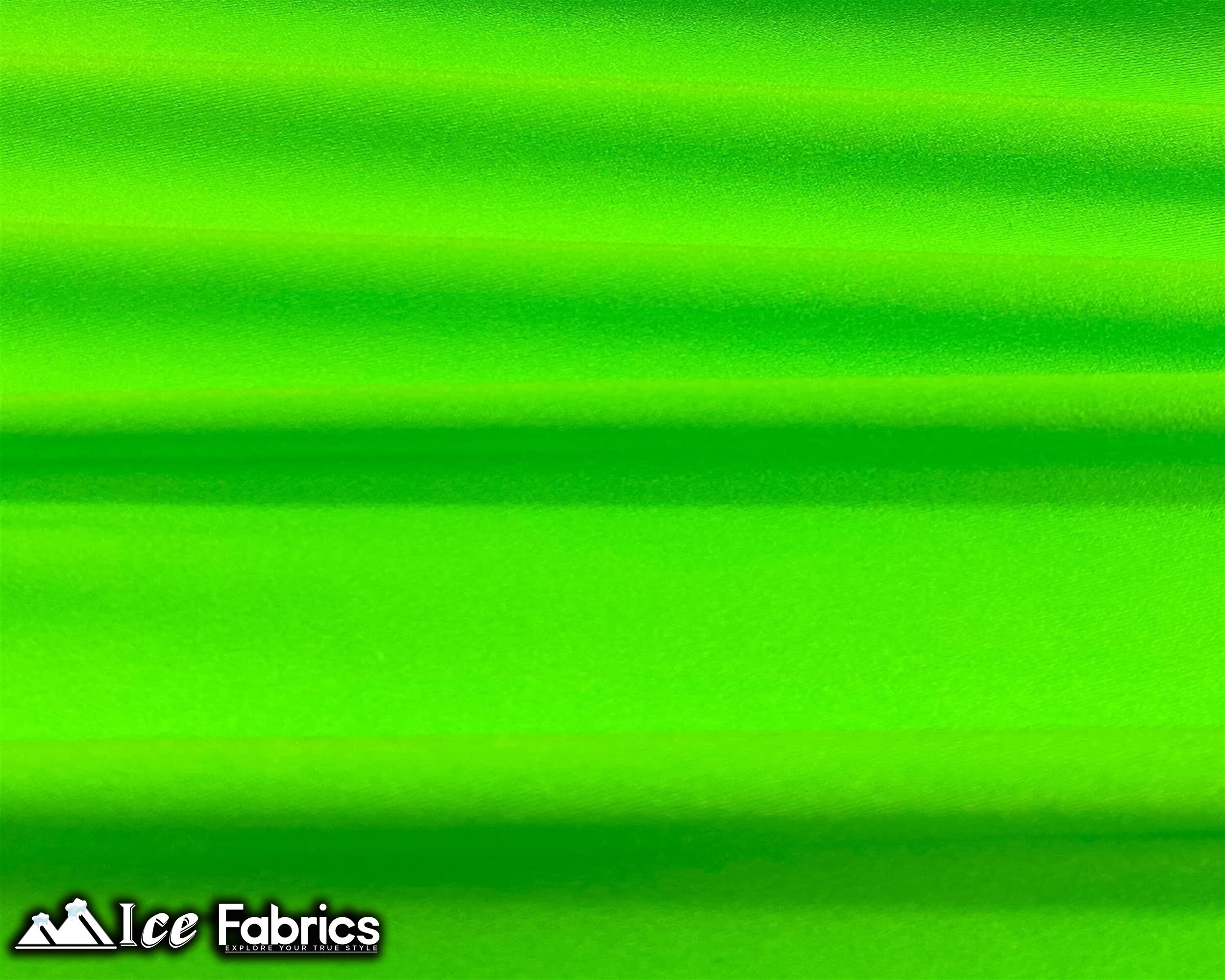 Neon Green Luxury Nylon Spandex Fabric By The Yard