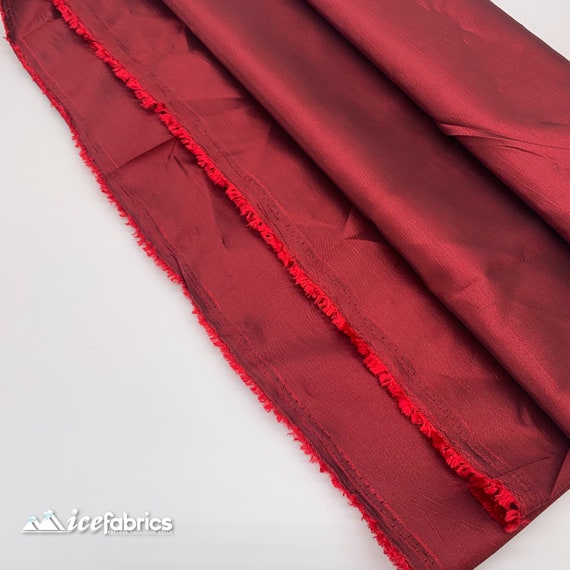 Burgundy Taffeta Fabric Sold By The Yard _ ''60 WIDTH _  Polyester High Quality Taffeta Fabric_ Decoration, Dresses, Clothing Fabric