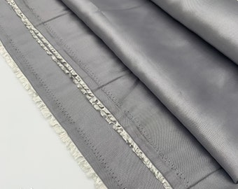 Gray Taffeta Fabric Sold By The Yard _ ''60 WIDTH _  Polyester High Quality Taffeta Fabric_ Decoration, Dresses, Clothing Fabric
