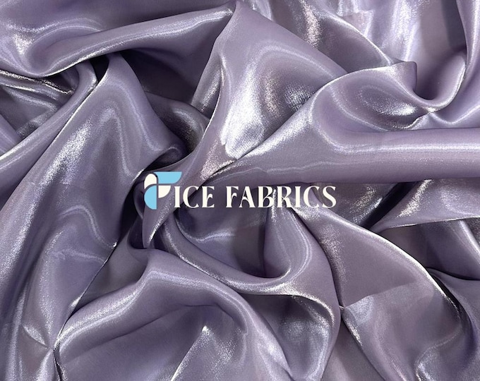 Mauve Iridescent Reflective Liquid Chiffon Fabric By The Yard (60” Wide) Crystal Chiffon Fabric Prom and Wedding dress