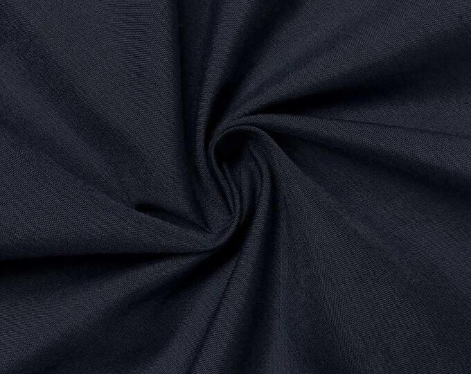 Navy Blue_ High Quality 60 Wide Poly cotton Fabric By The Yard/Costumes, Decor, Dresses, Shirt Clothing, Garments Bed Spreads Pillow Cases