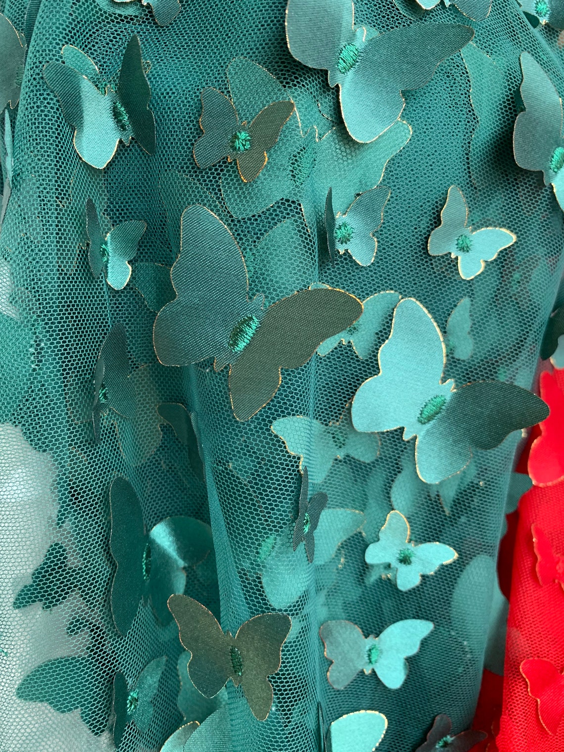 Mini Butterfly Design/ Mesh Lace Fabric By Yard_ Tulle Etsy