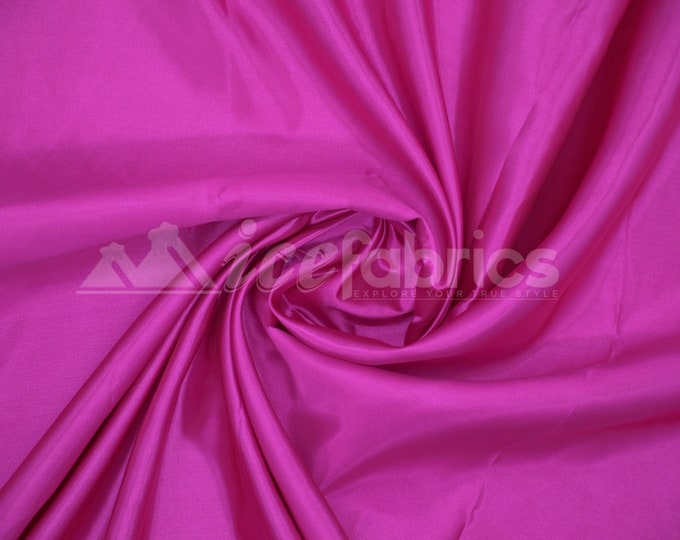 Magenta Silky Bridal Satin Fabric By The Yard _ Charmeuse Thick Heavy Satin Fabric_ 60" wide_ Wholesale Price