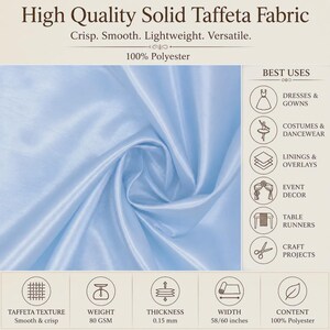 Burgundy Taffeta Fabric Sold By The Yard _ ''60 WIDTH _ Polyester High Quality Taffeta Fabric_ Decoration, Dresses, Clothing Fabric image 6