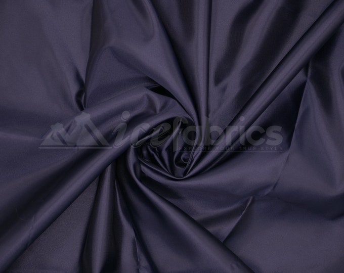 Navy Blue Silky Bridal Satin Fabric By The Yard _ Charmeuse Thick Heavy Satin Fabric_ 60" wide_ Wholesale Price