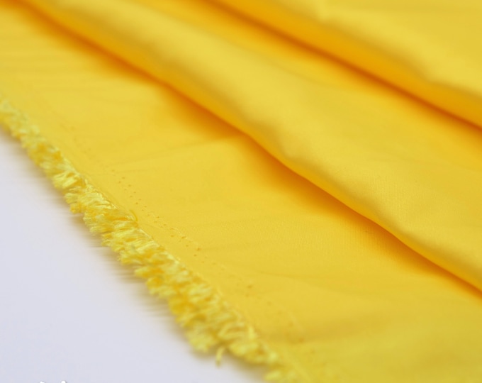 Luxury Taffeta Fabric By The Yard _ YELLOW _ "60 WIDTH _ Solid Taffeta Fabric at Wholesale Price
