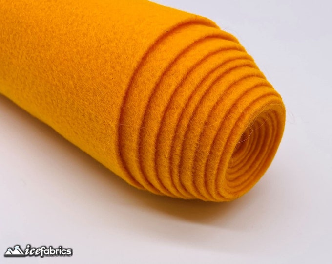 Dark Mango Acrylic Felt Fabric By The Yard | Crafts Fabric | 72” Inches Wide | Thick Acrylic Felt Fabric