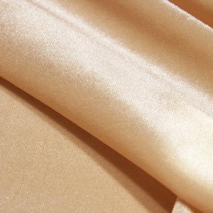 French (Champagne) Stretch Velvet Spandex 4 Way Stretch Velvet Fabric Sold By The Yard// Smooth Back, Elegant Sheen For Dresses, Decorations