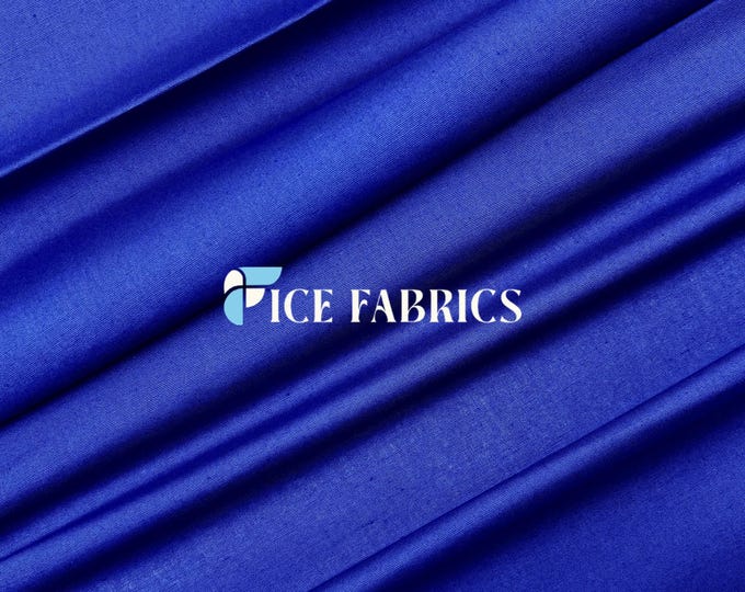 Royal 100% Cotton Broadcloth Fabric by the Yard – Soft Lightweight Cotton Fabric for Quilting, Dressmaking, Crafts, and Sewing