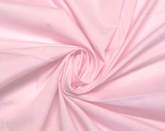 Pink_ High Quality 60 Wide Poly cotton Fabric By The Yard/Costumes, Decor, Dresses, Shirt Clothing, Garments Bed Spreads Pillow Cases